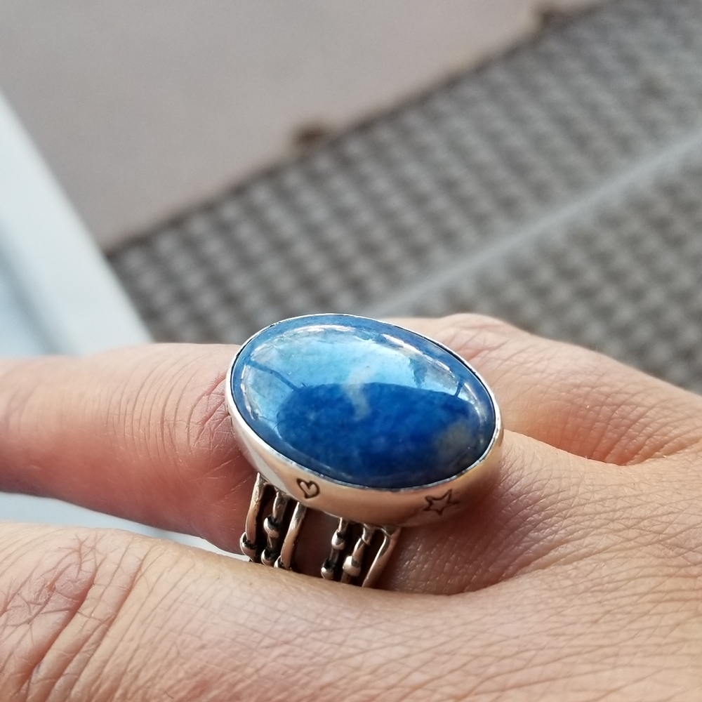 Jess Maharry  Denim Lapis Ring